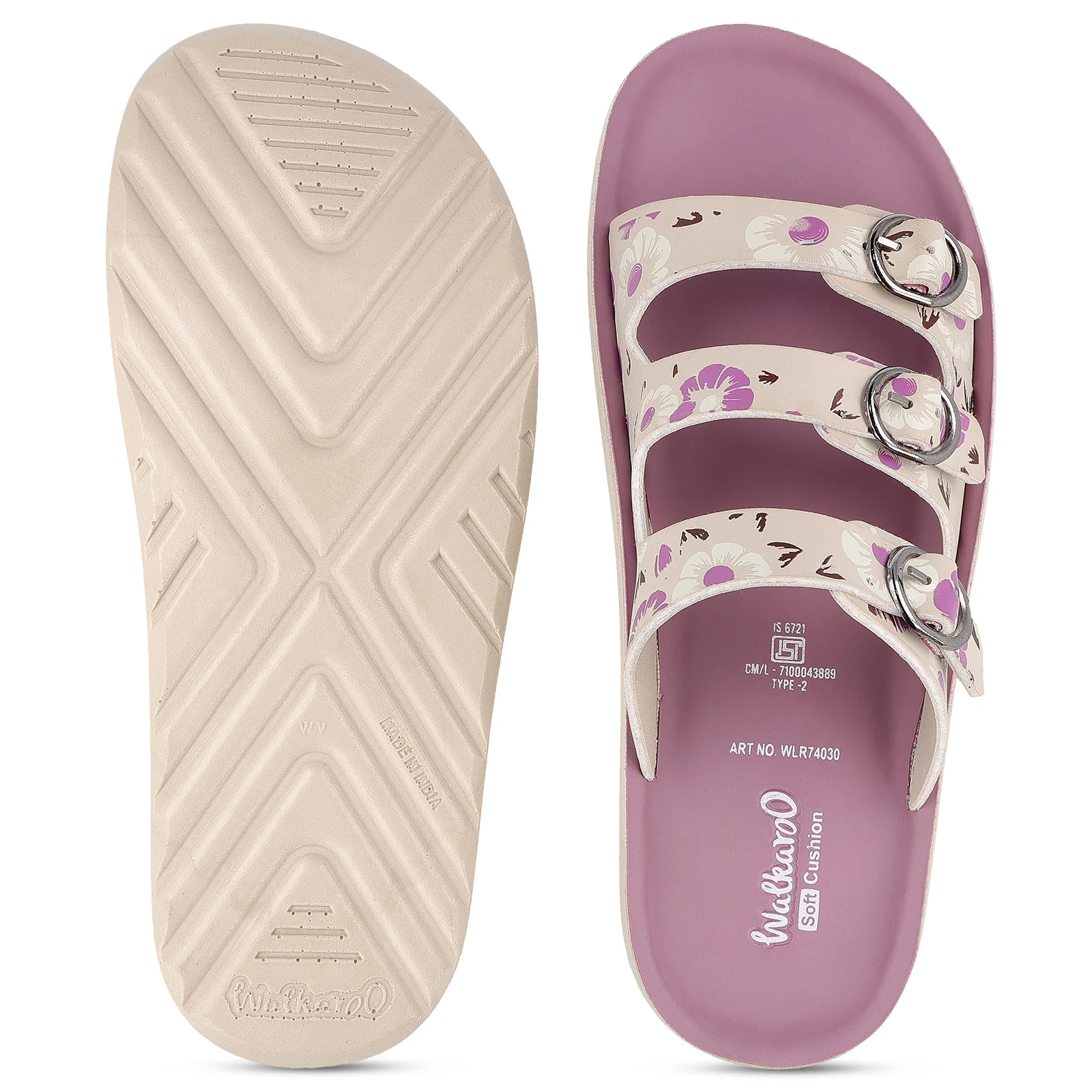 Women's Daily Wear Sandals - WLR74030 Mauve - Image 3