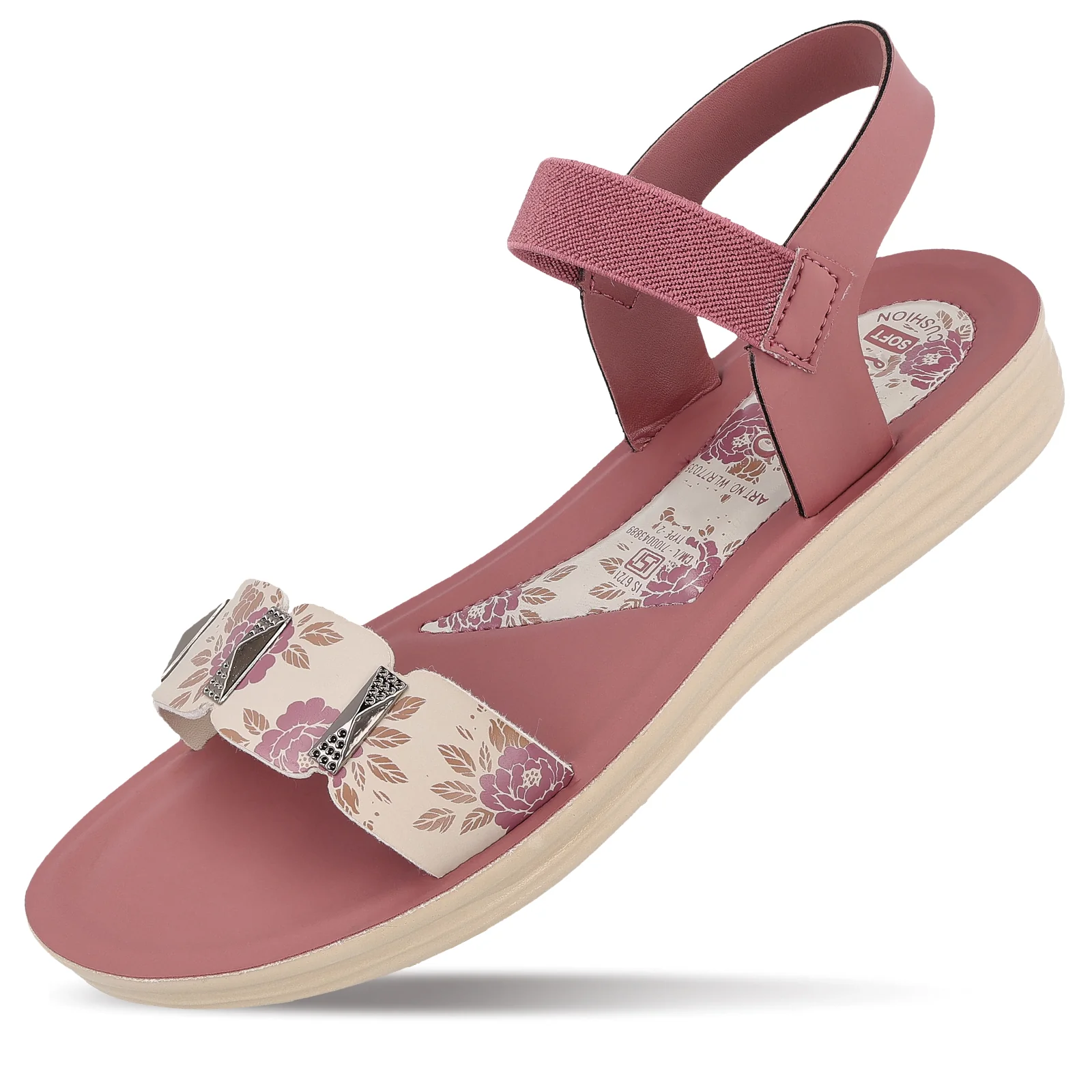 Women's Daily Wear Sandals - WLR77035 Dusty Rose - Image 6