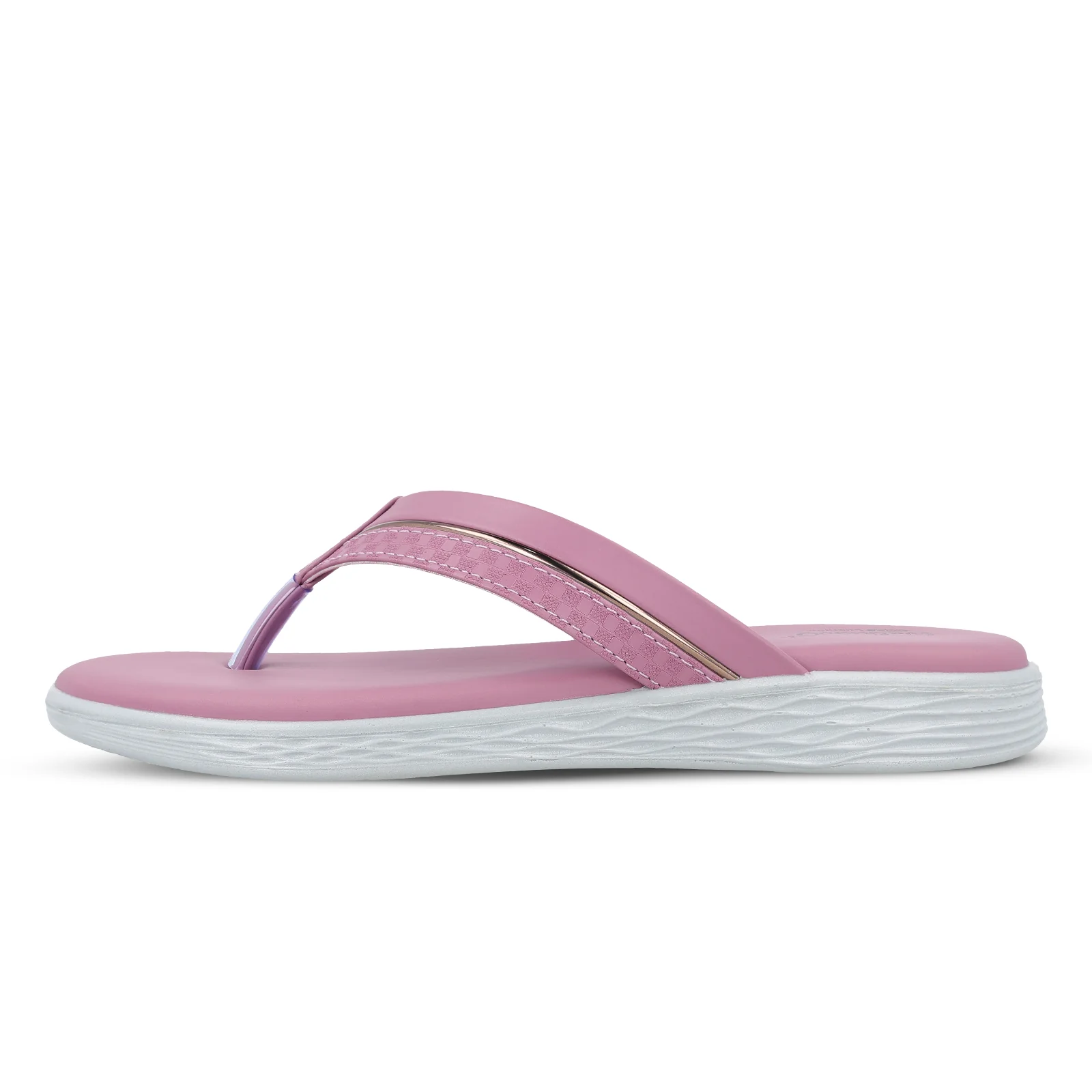 Women's Daily Wear V-Strap Sandals - WLP70414 Mauve - Image 3