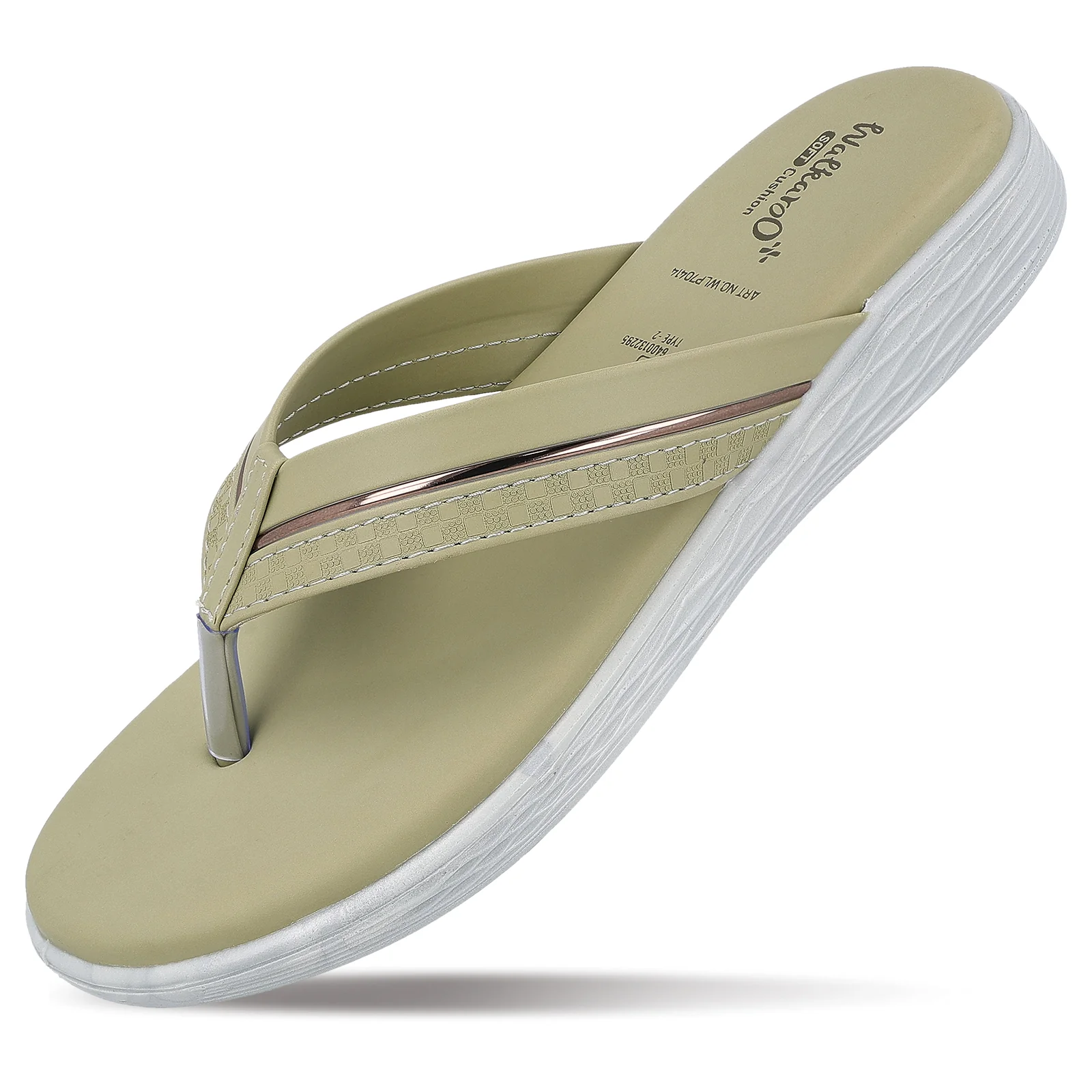 Women's Daily Wear V-Strap Sandals - WLP70414 Pista - Image 6