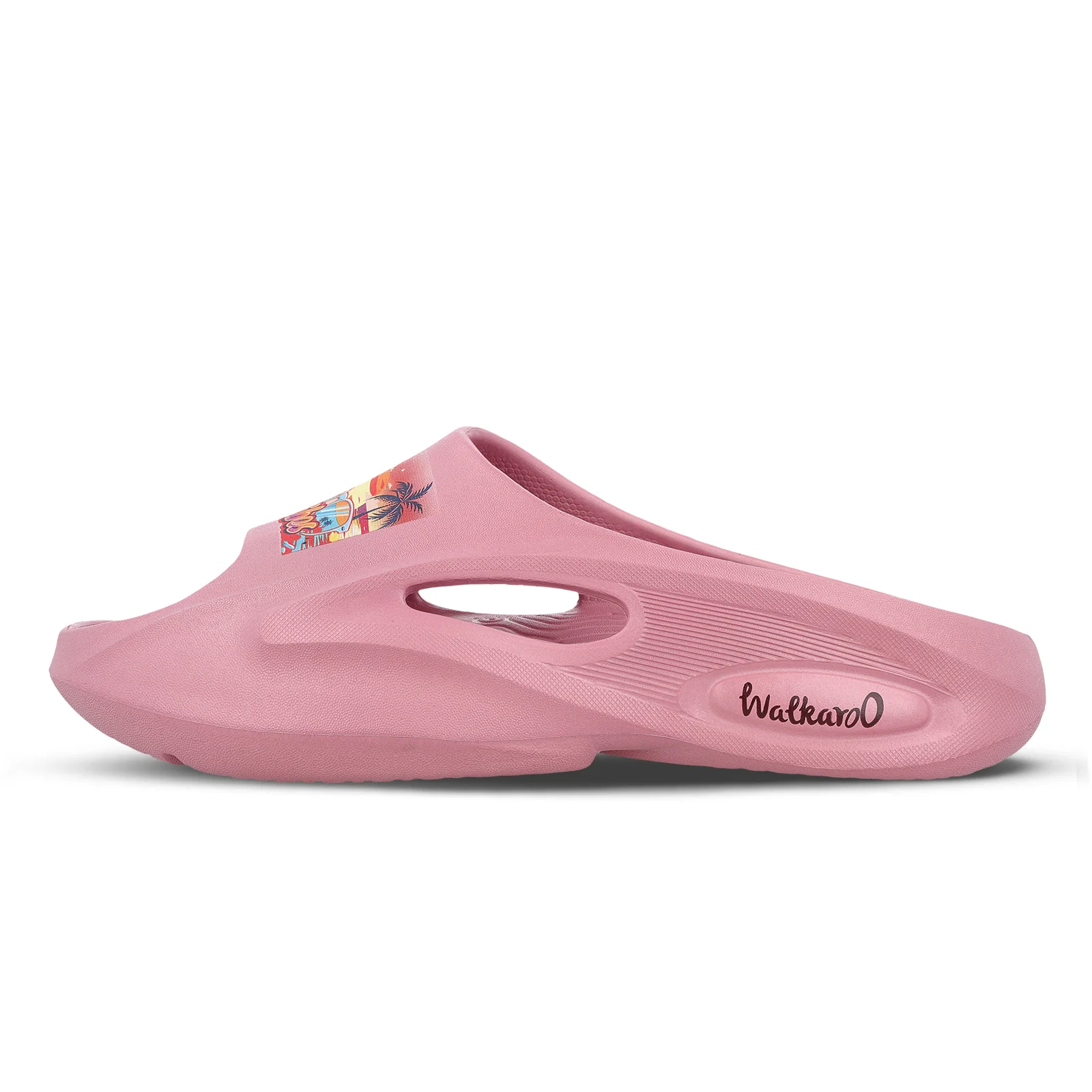 Women's Flip Flop Sliders  - WC8930 Dull Pink - Image 3