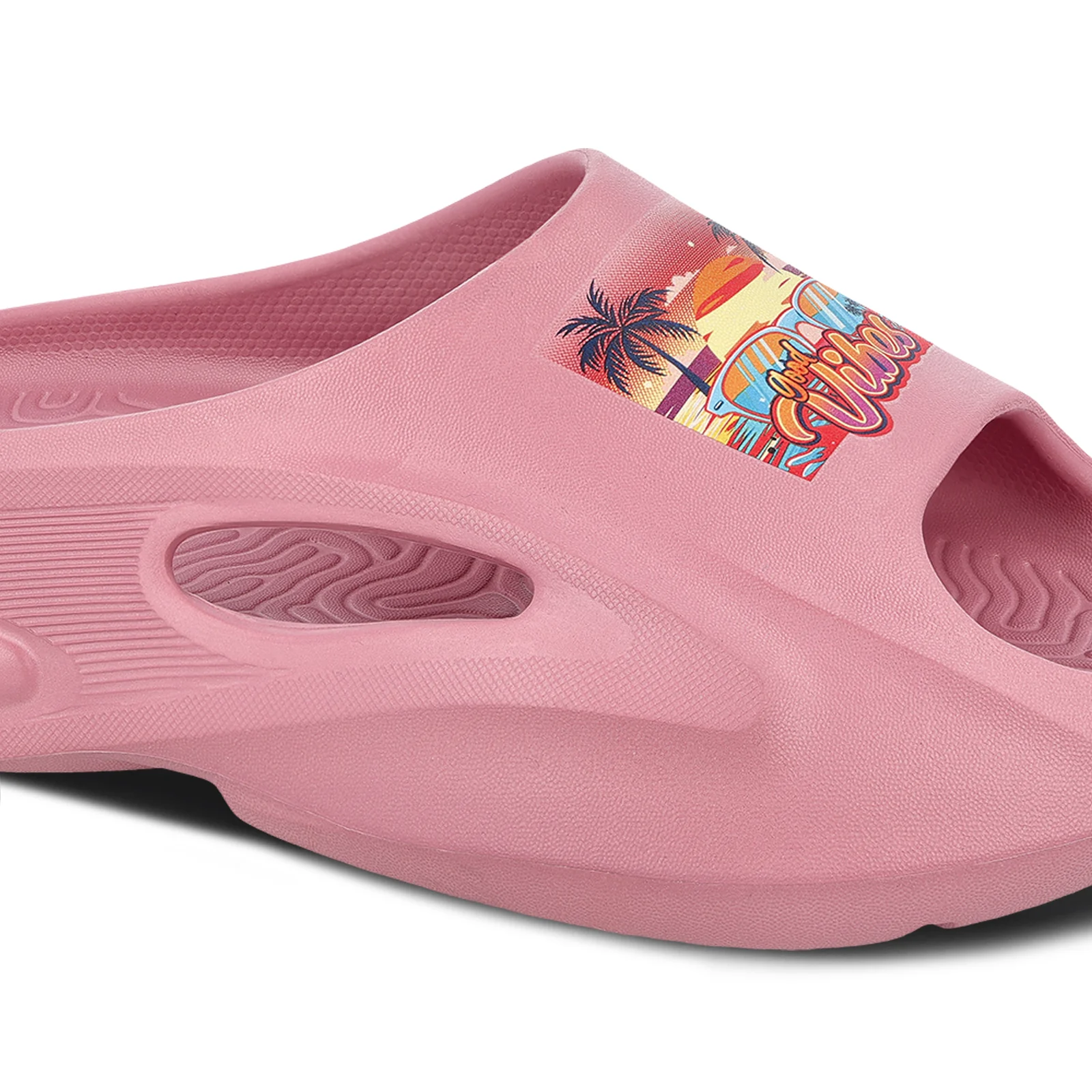 Women's Flip Flop Sliders  - WC8930 Dull Pink - Image 4