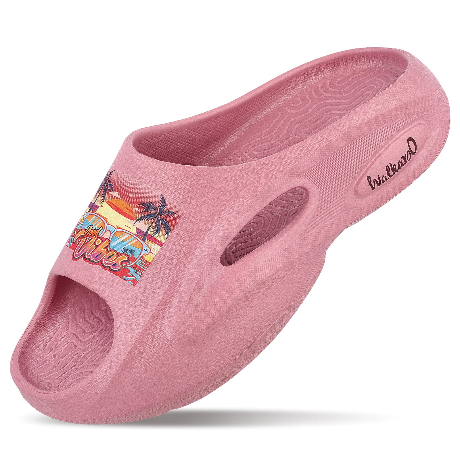 Women's Flip Flop Sliders  - WC8930 Dull Pink - Image 5