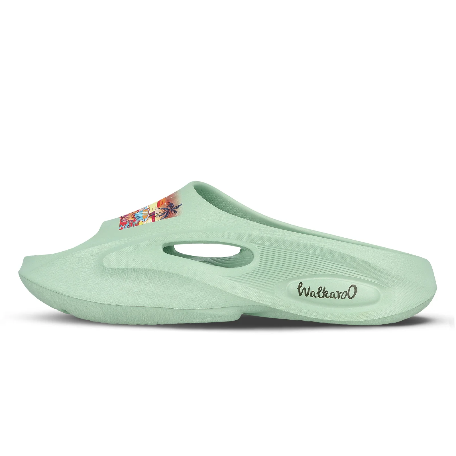 Women's Flip Flop Sliders  - WC8930 Ice Green - Image 3