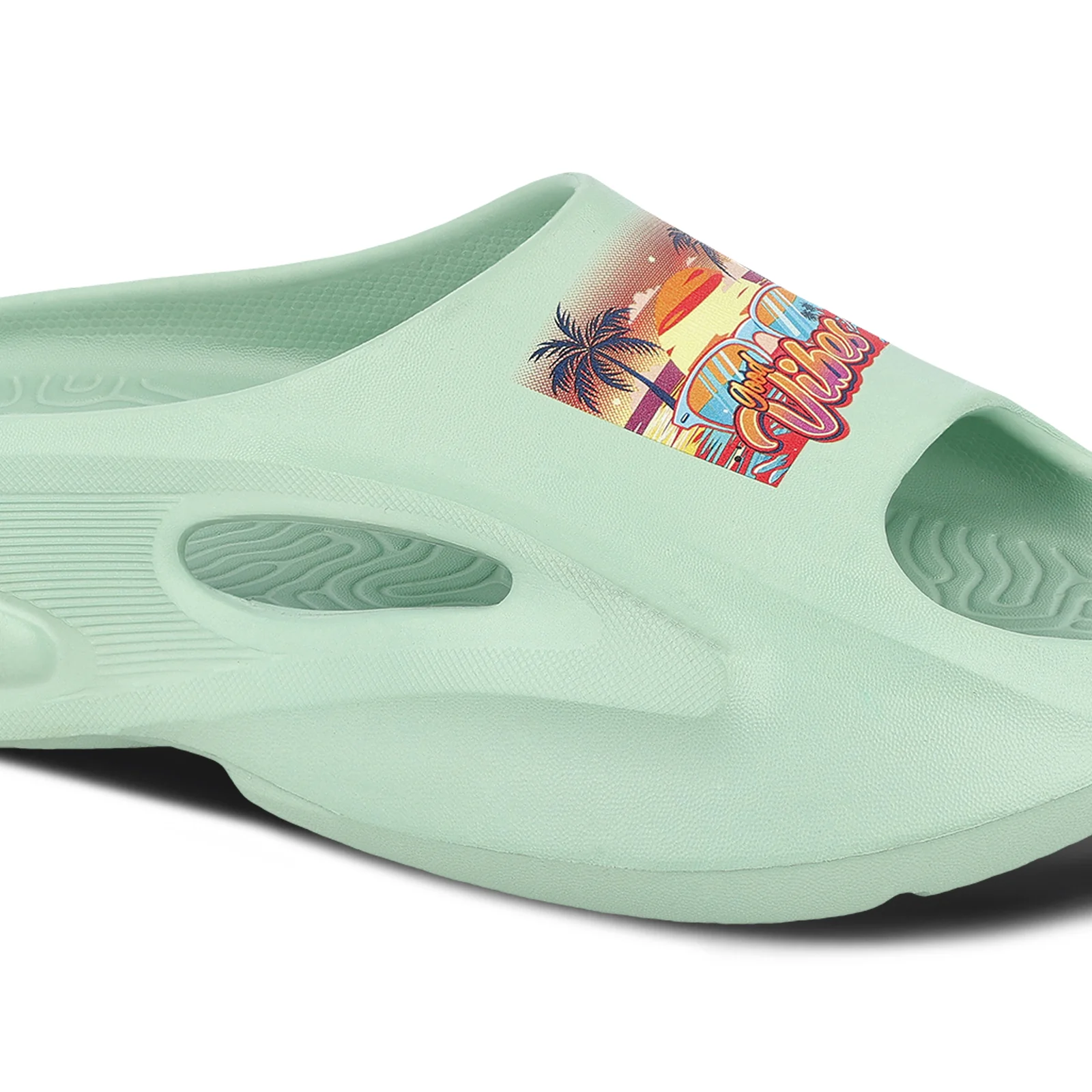 Women's Flip Flop Sliders  - WC8930 Ice Green - Image 4