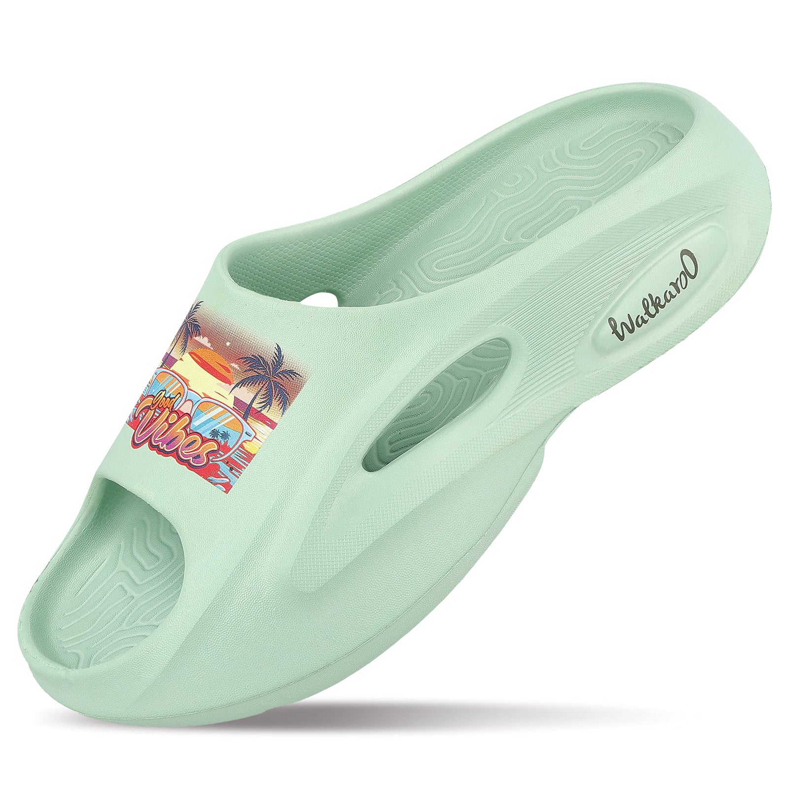 Women's Flip Flop Sliders  - WC8930 Ice Green - Image 5
