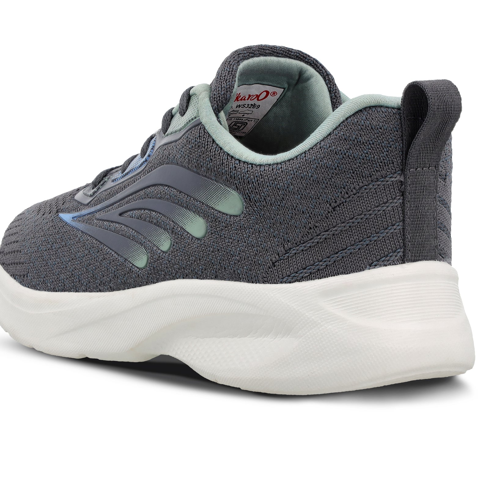 Women's Lace-up Sports Shoe -  WS3269 Jade Green - Image 6
