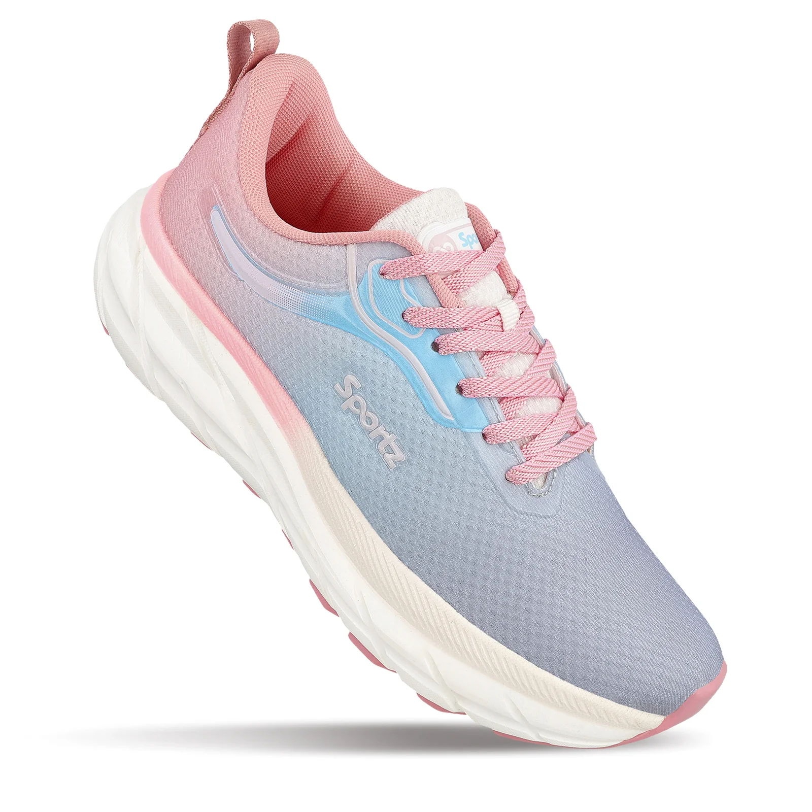 Women's Lace-up Sports Shoe - WS9917 Peach Sky - Image 4