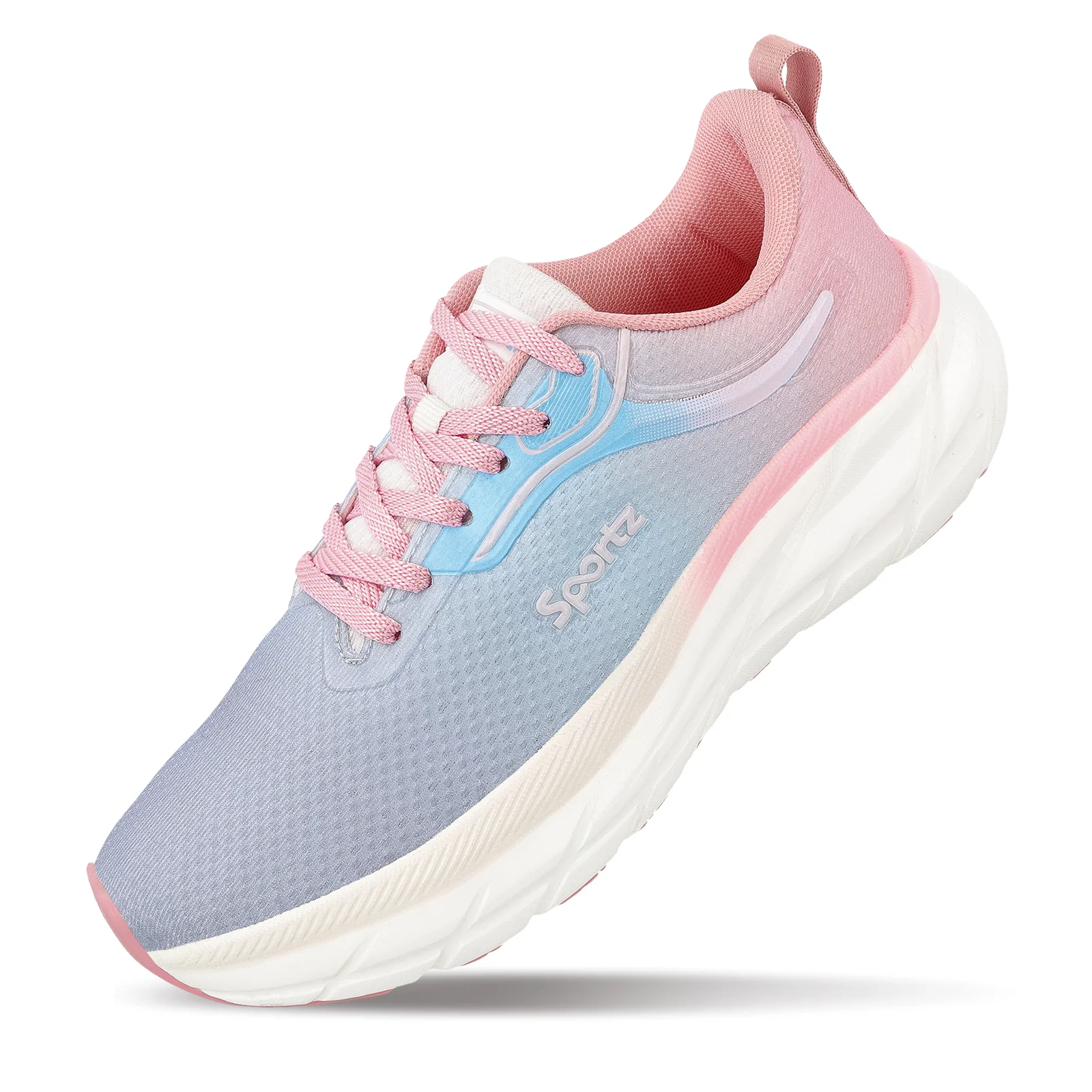 Women's Lace-up Sports Shoe - WS9917 Peach Sky - Image 8