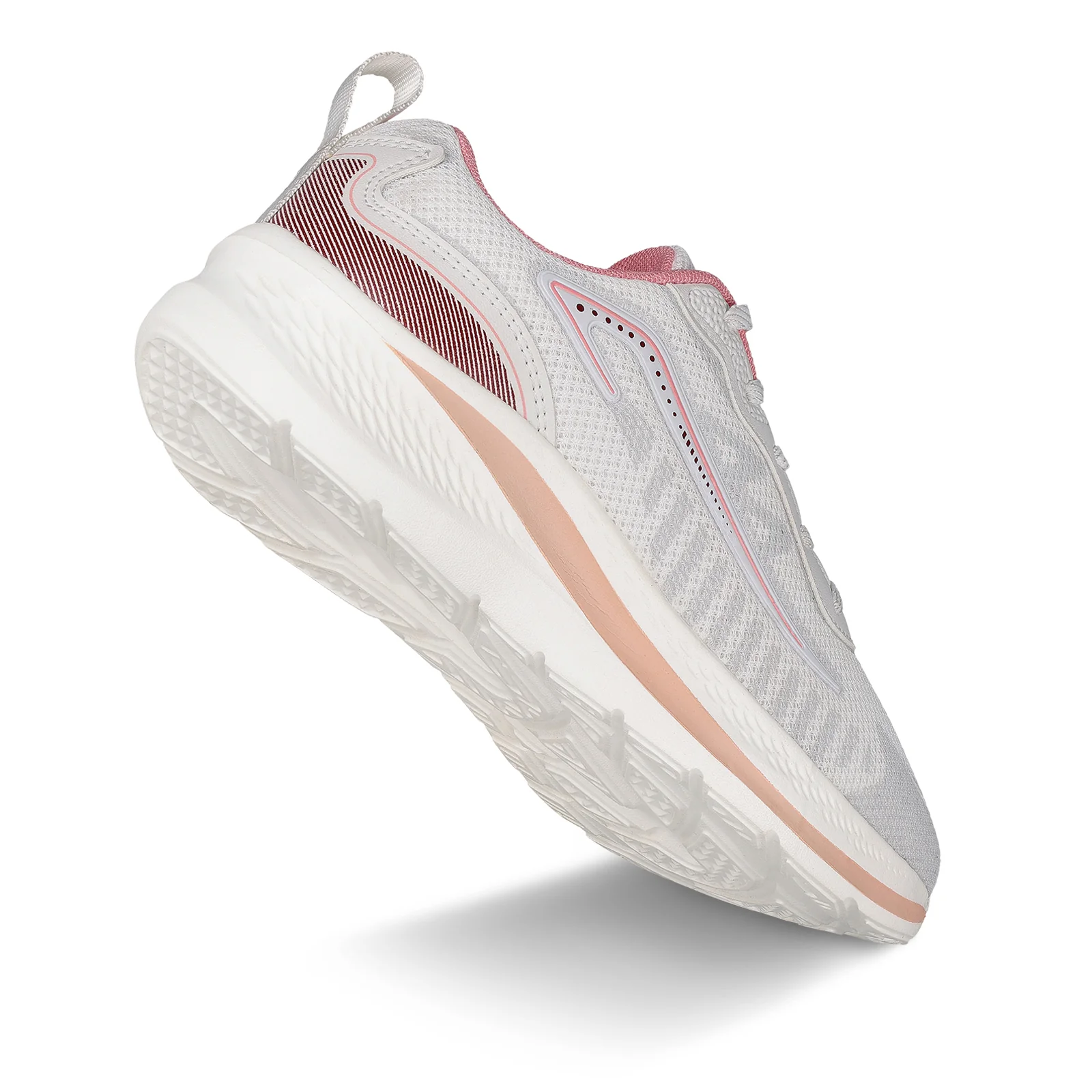 Women's Lace-up Sports Shoe - WS9918 White - Image 6