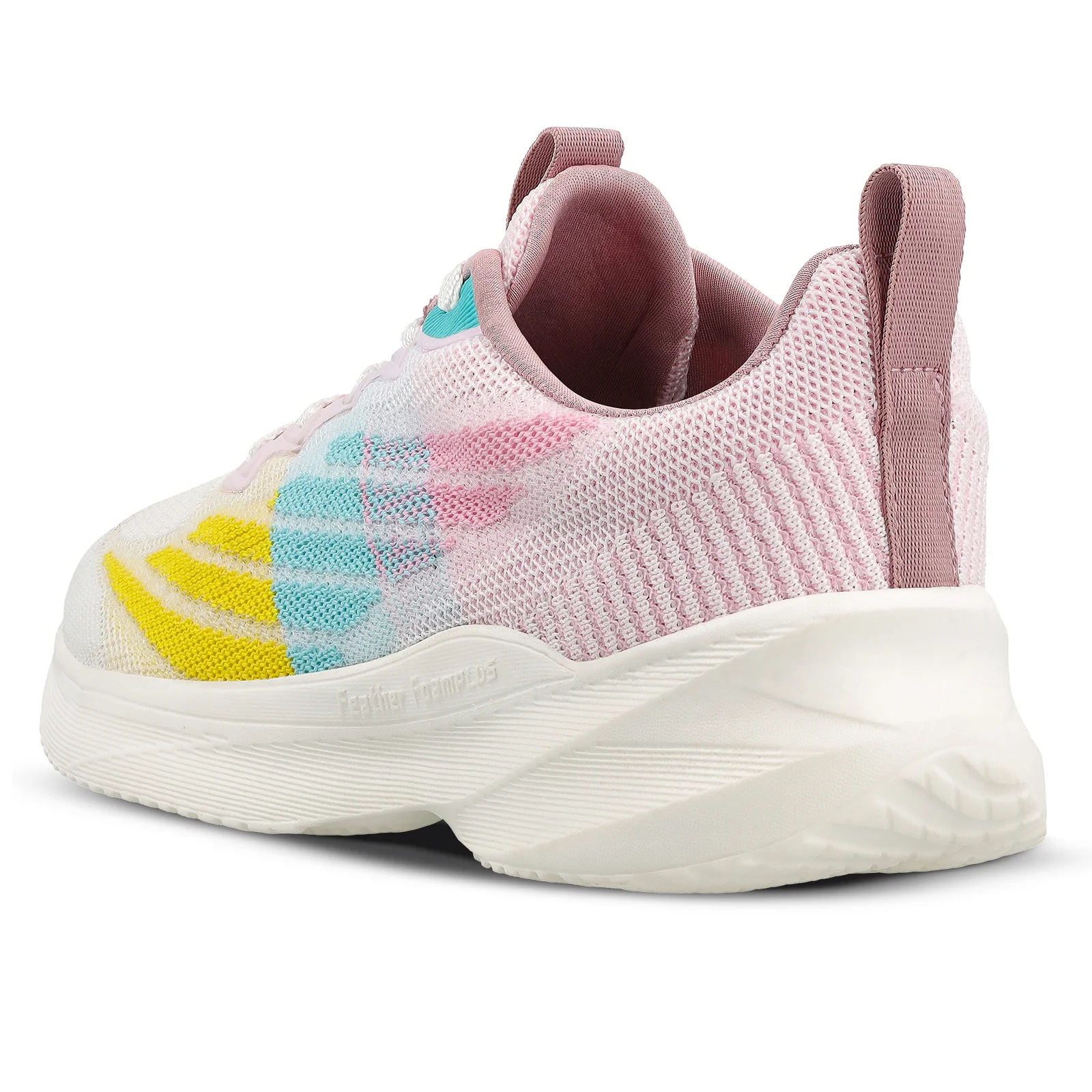 Women's Lace-up Walking Shoes - WS9907 Peach Yellow - Image 6