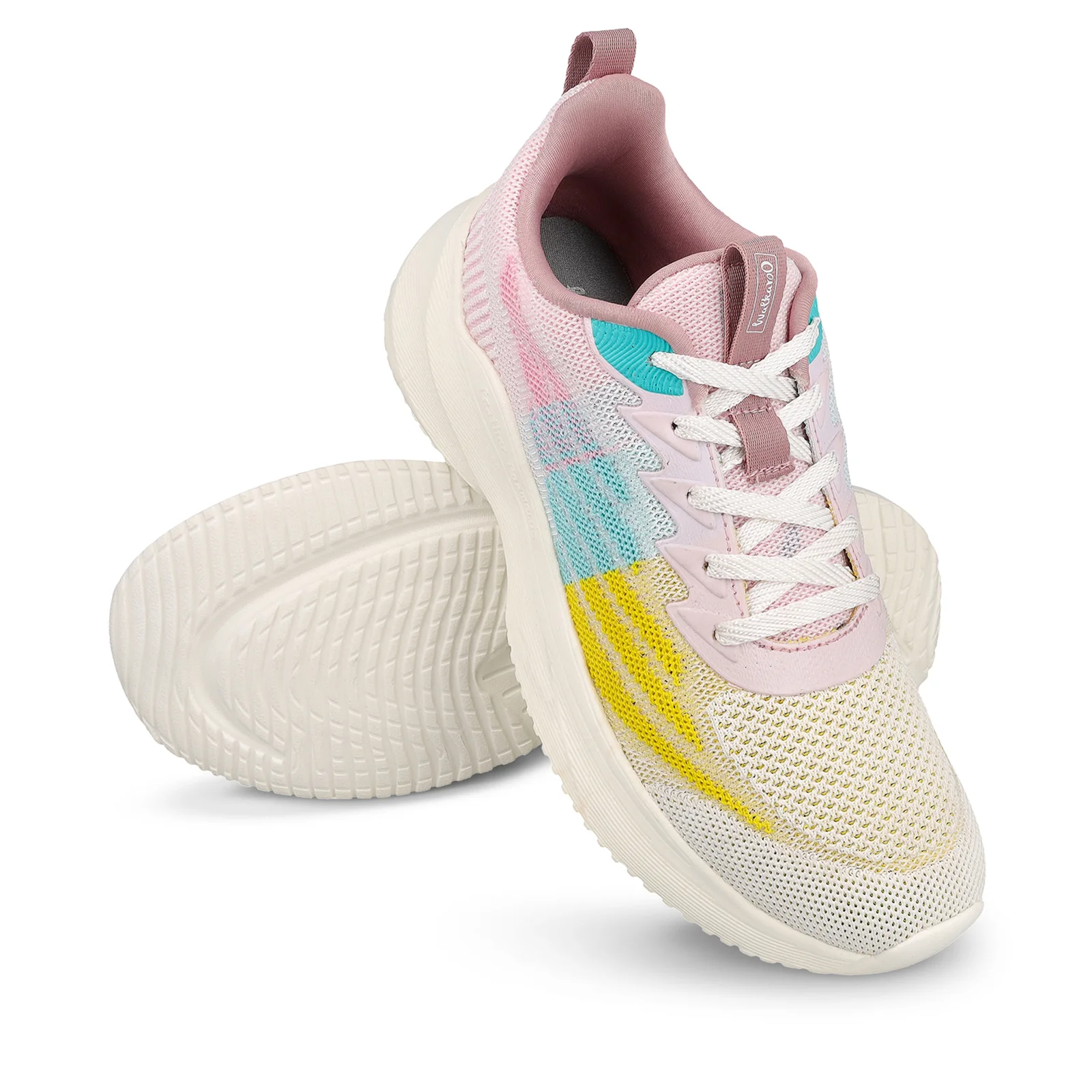 Women's Lace-up Walking Shoes - WS9907 Peach Yellow - Image 8