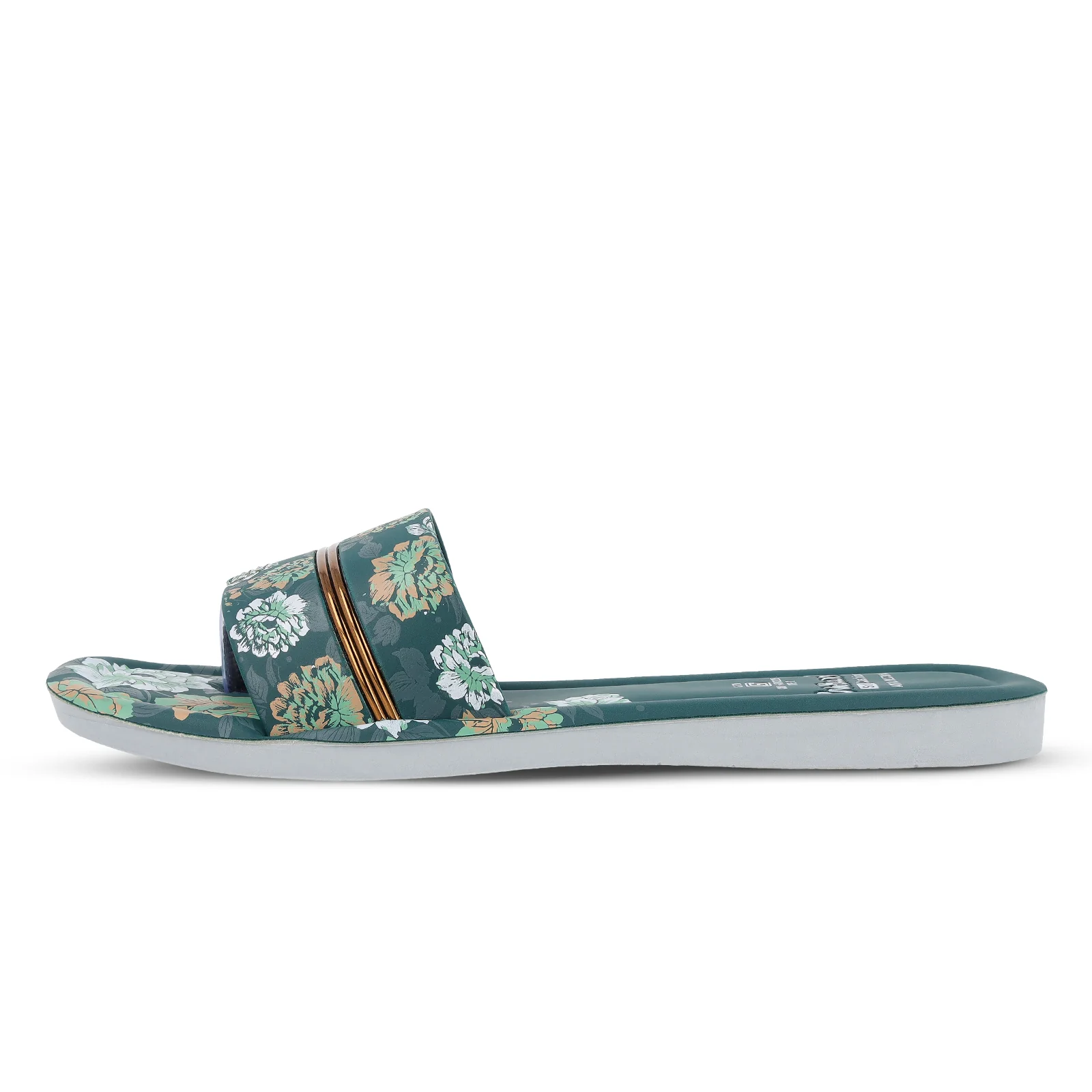 Women's Slide Sandals - WLR73014 Green - Image 4