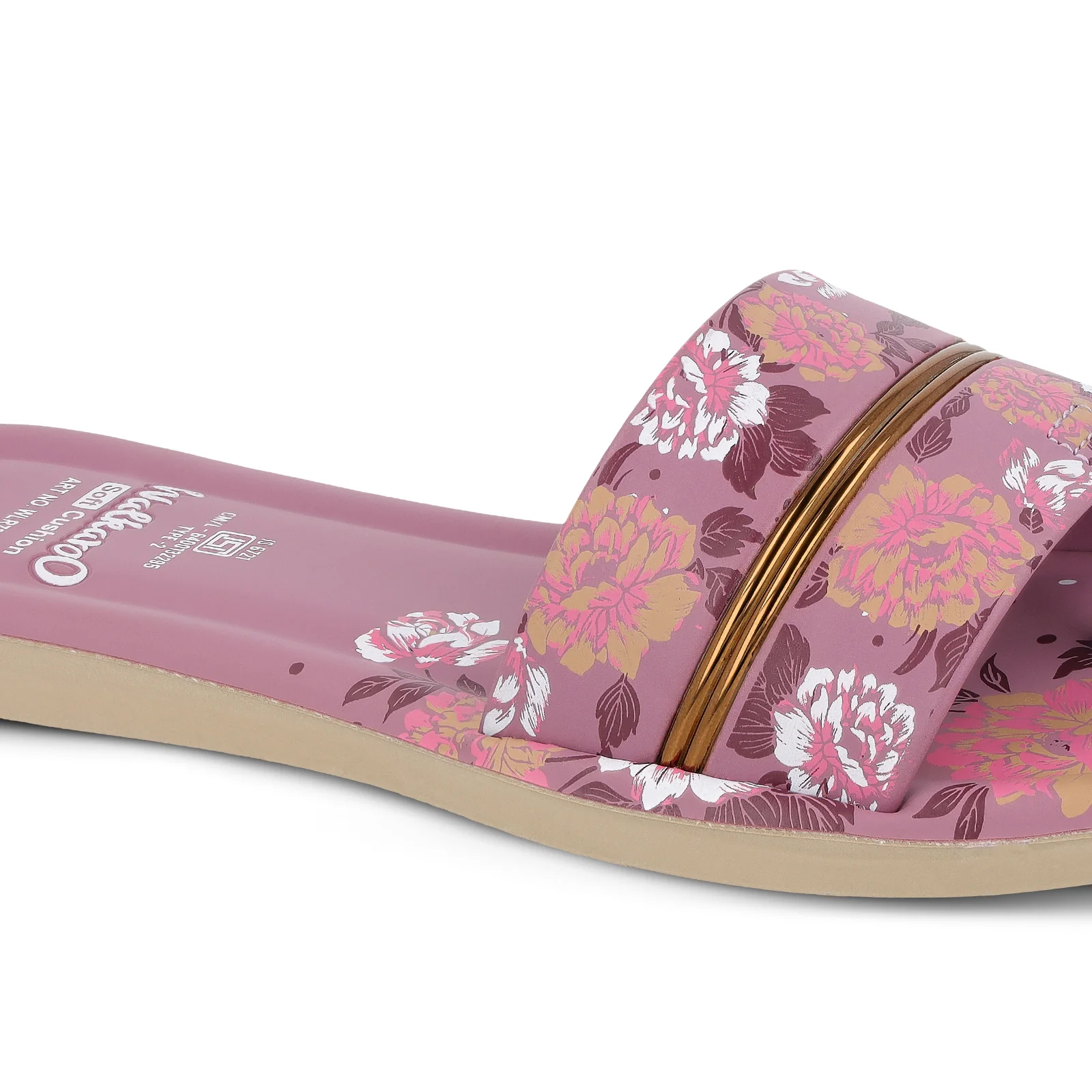 Women's Slide Sandals - WLR73014 Mauve - Image 5