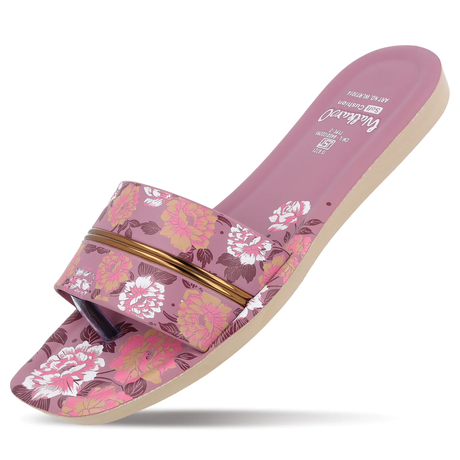 Women's Slide Sandals - WLR73014 Mauve - Image 6