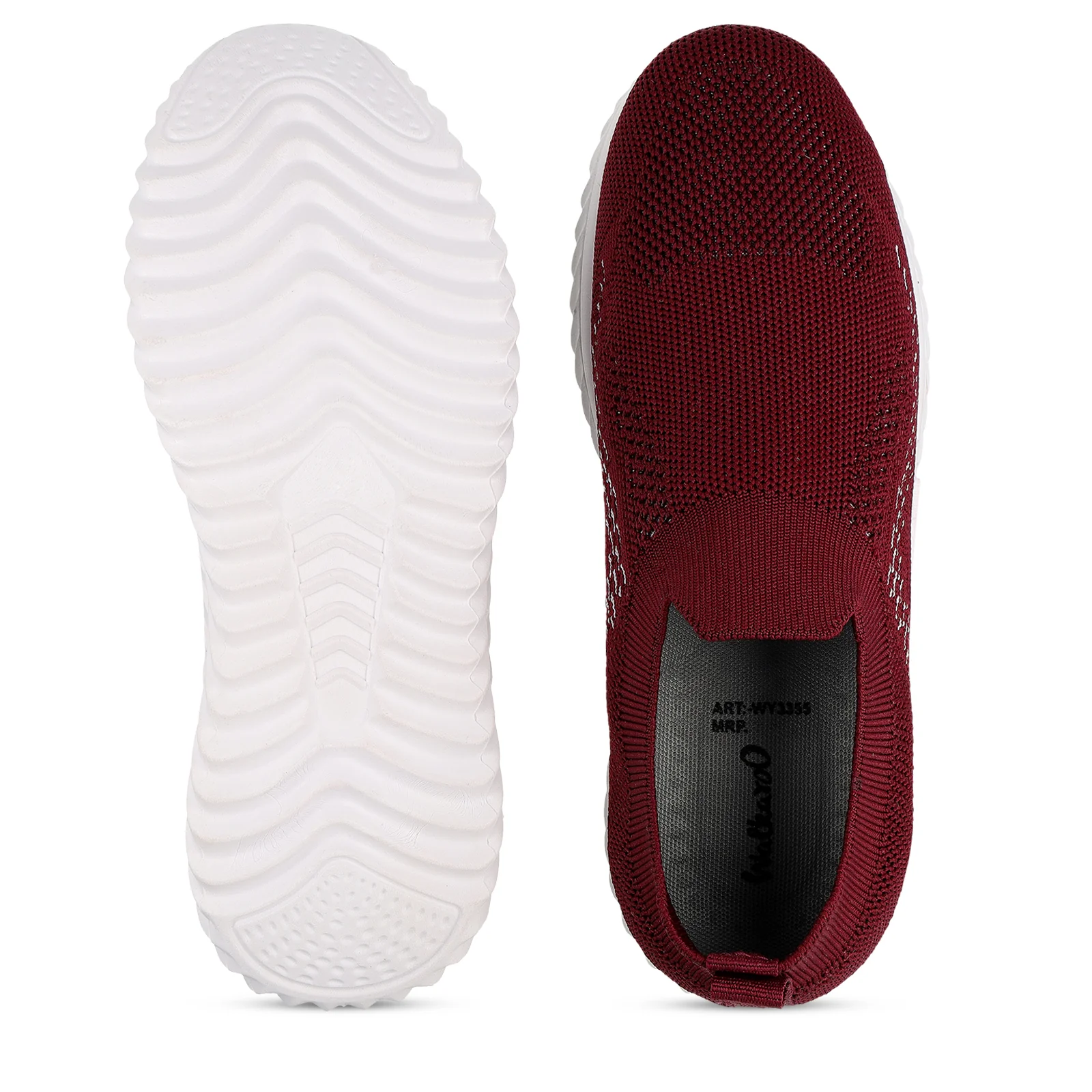 Women's Slip-on Casual Shoes - WY3355 Maroon - Image 2