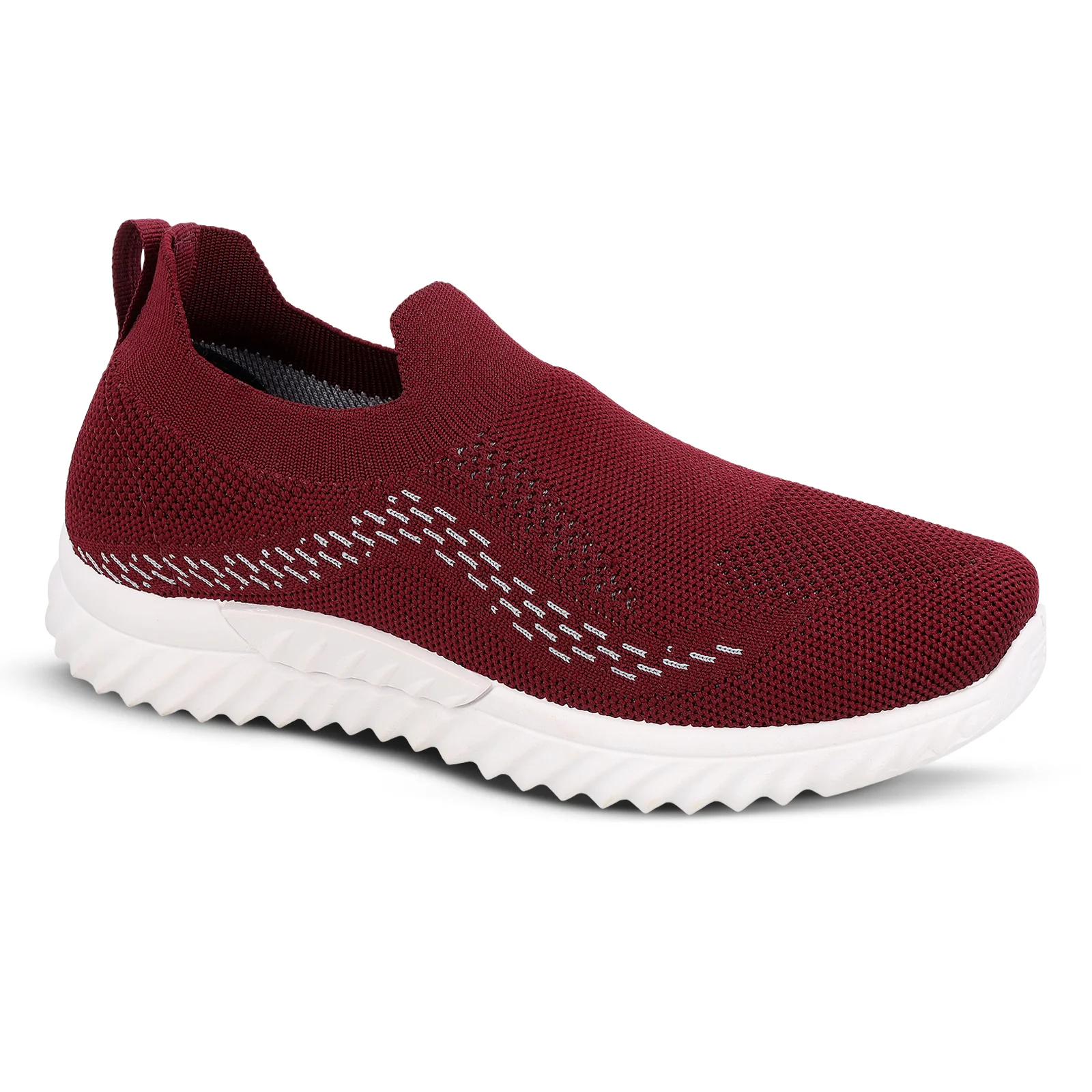 Women's Slip-on Casual Shoes - WY3355 Maroon - Image 4