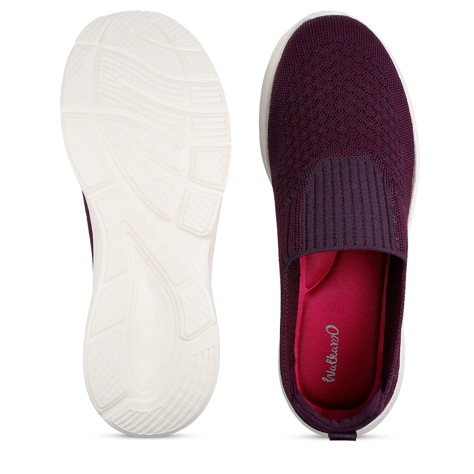 Women's Slip-on Walking Shoe - WS3266 Purple - Image 2
