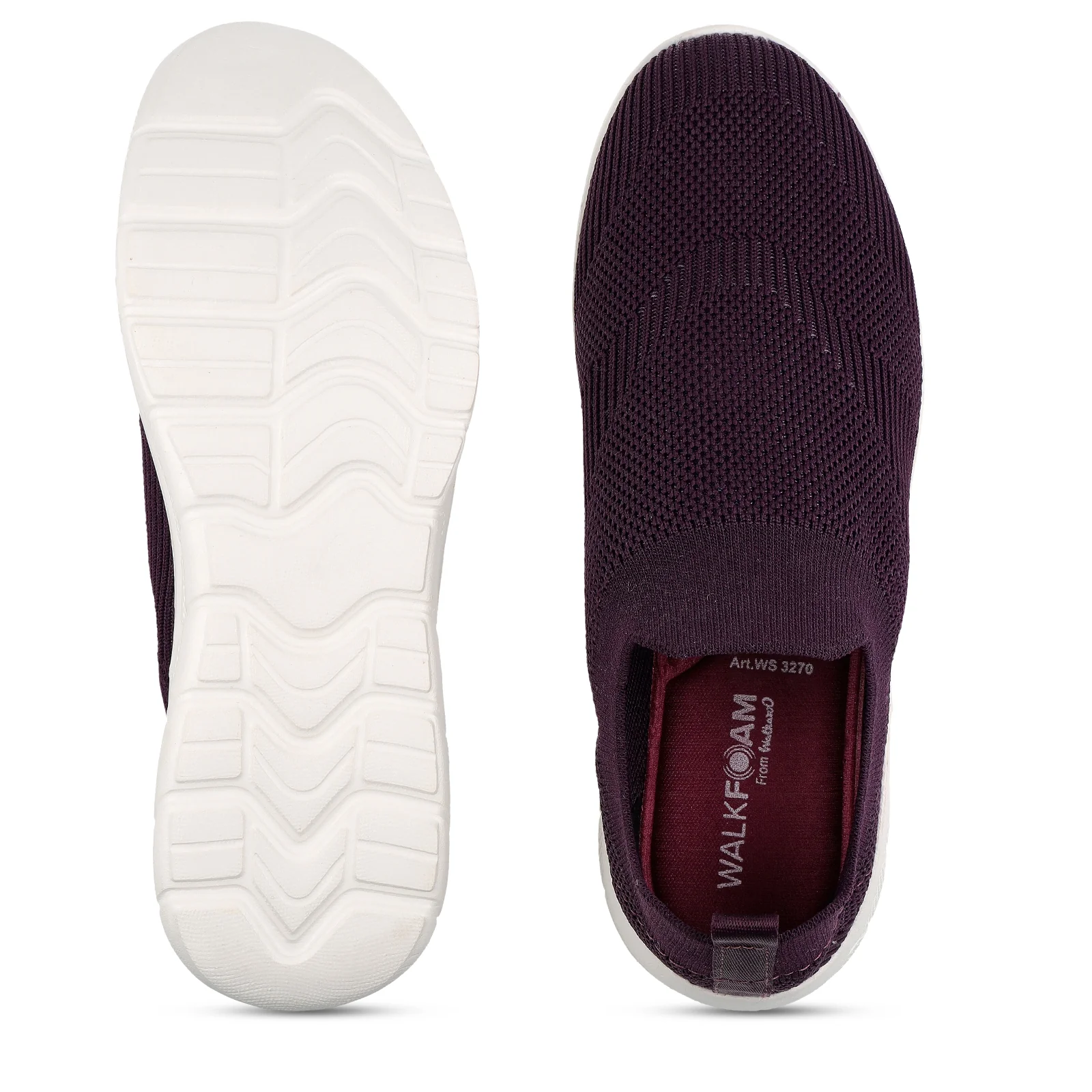 Women's Slip-on Walking Shoe - WS3270 Purple - Image 2