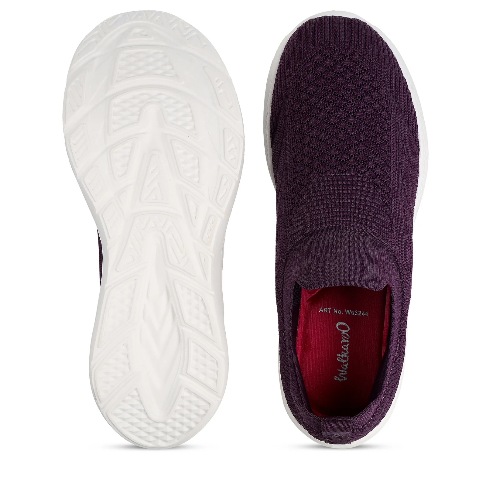 Women's Slip-on Walking Shoes - WS3244 Purple - Image 2