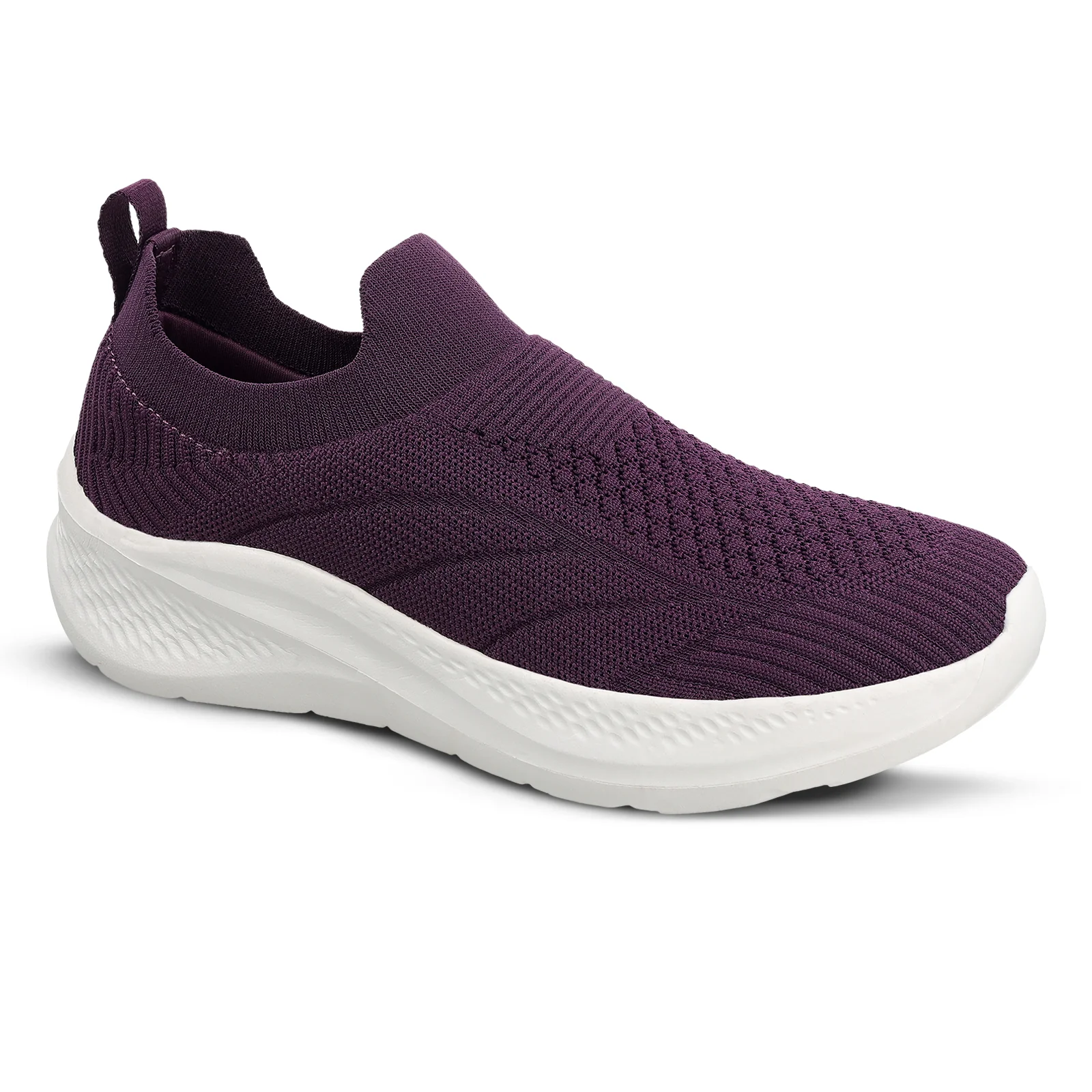 Women's Slip-on Walking Shoes - WS3244 Purple - Image 4