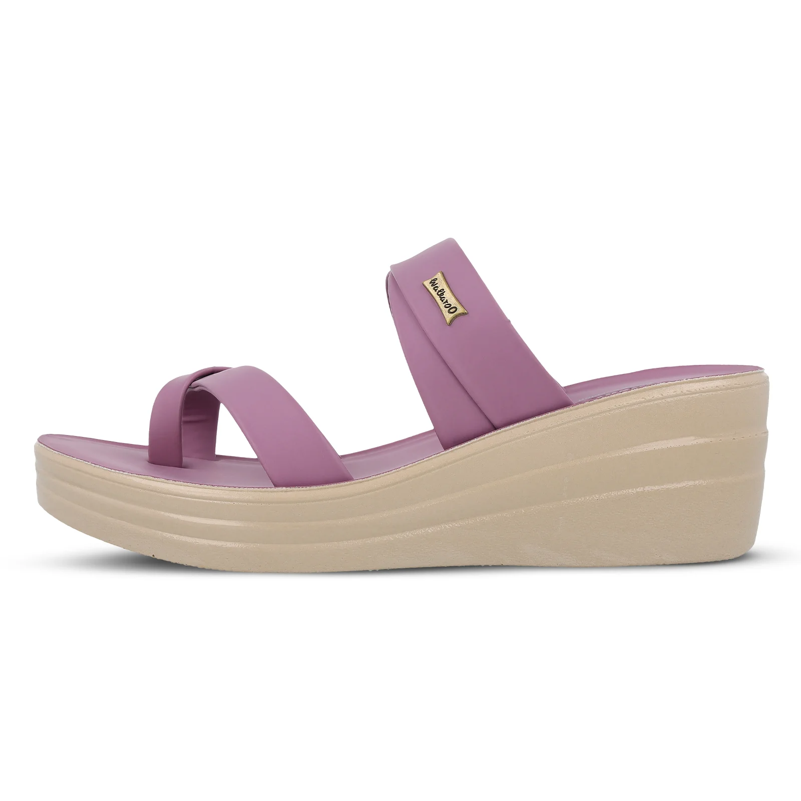 Women's Wedge Heel Sandals  - WLP72029 Mauve - Image 5