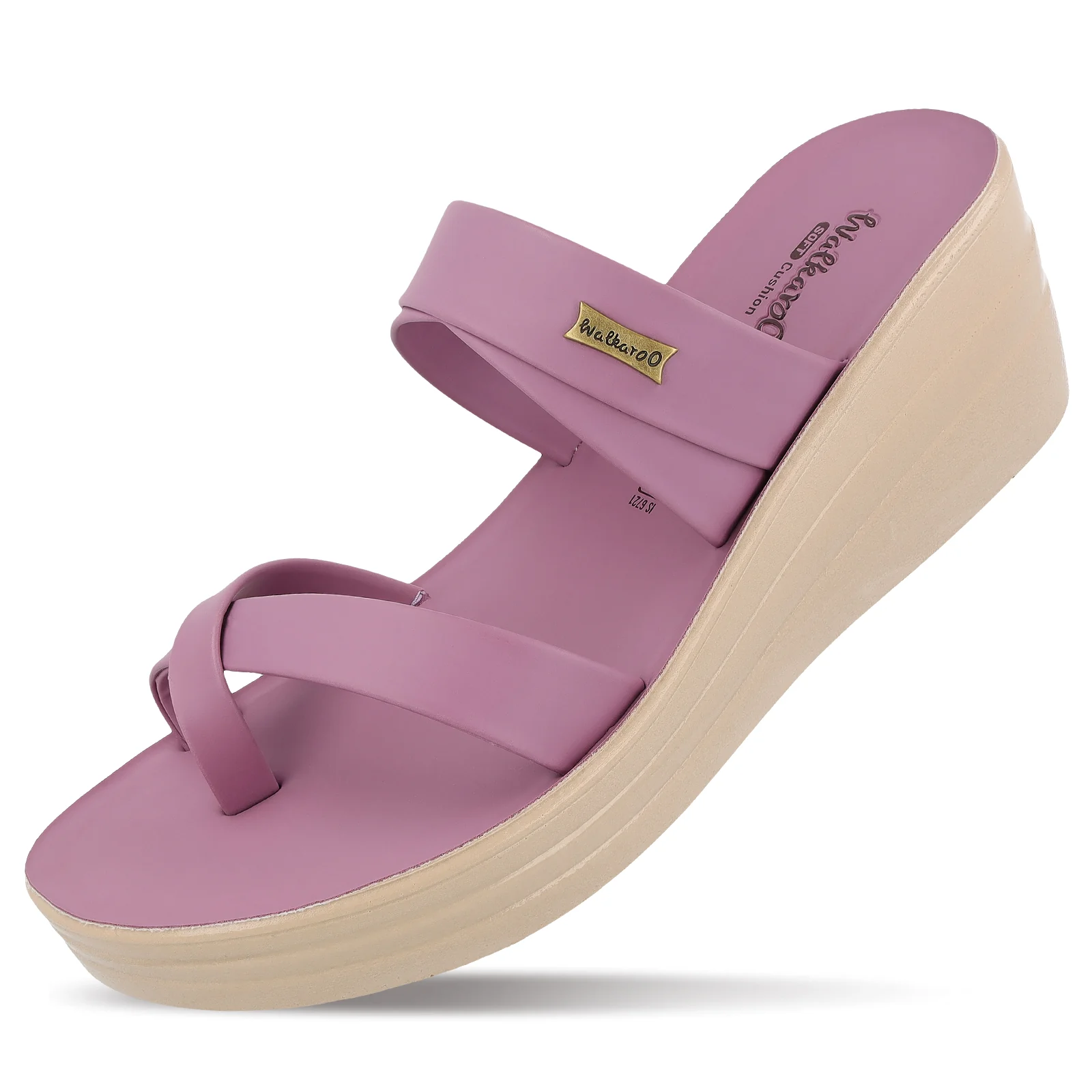 Women's Wedge Heel Sandals  - WLP72029 Mauve - Image 7