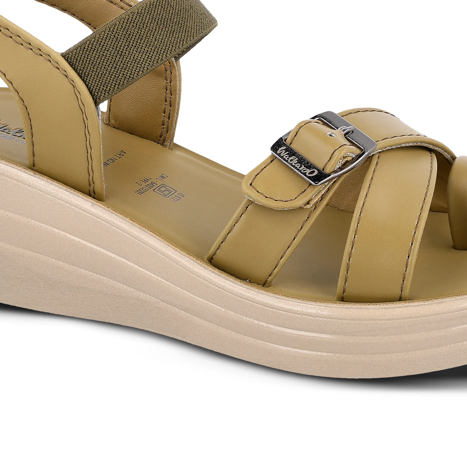 Women's Wedge Heel Sandals  - WLP78012 Cocoon Green - Image 4