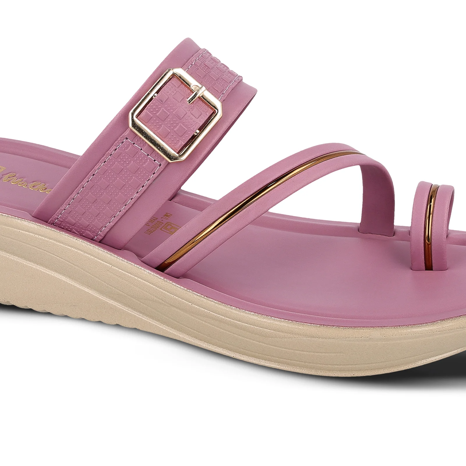Women's Wedge Heel Sandals  - WLR72032 Mauve - Image 4