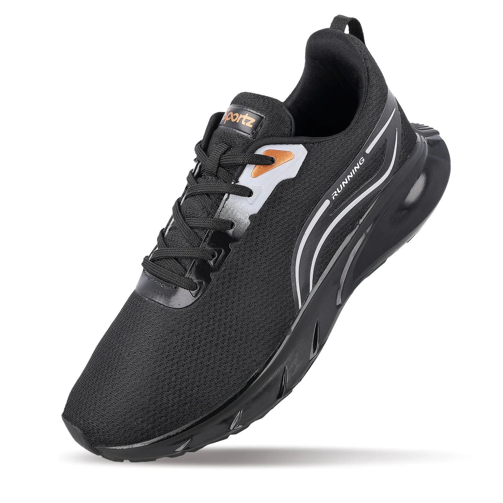 ZYLOK Men's Lace-up Sports Shoes - Black Gold - Image 7