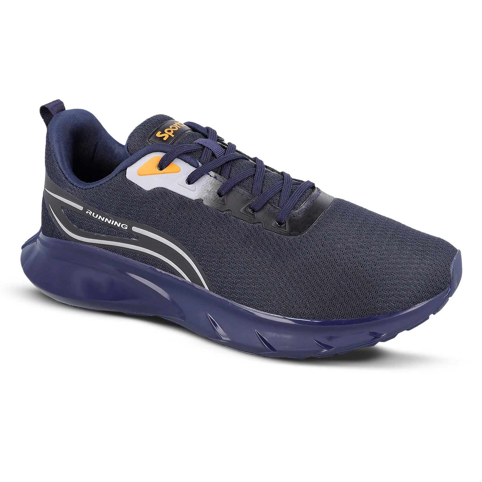 ZYLOK Men's Lace-up Sports Shoes - WS9604 Navy Blue - Image 4
