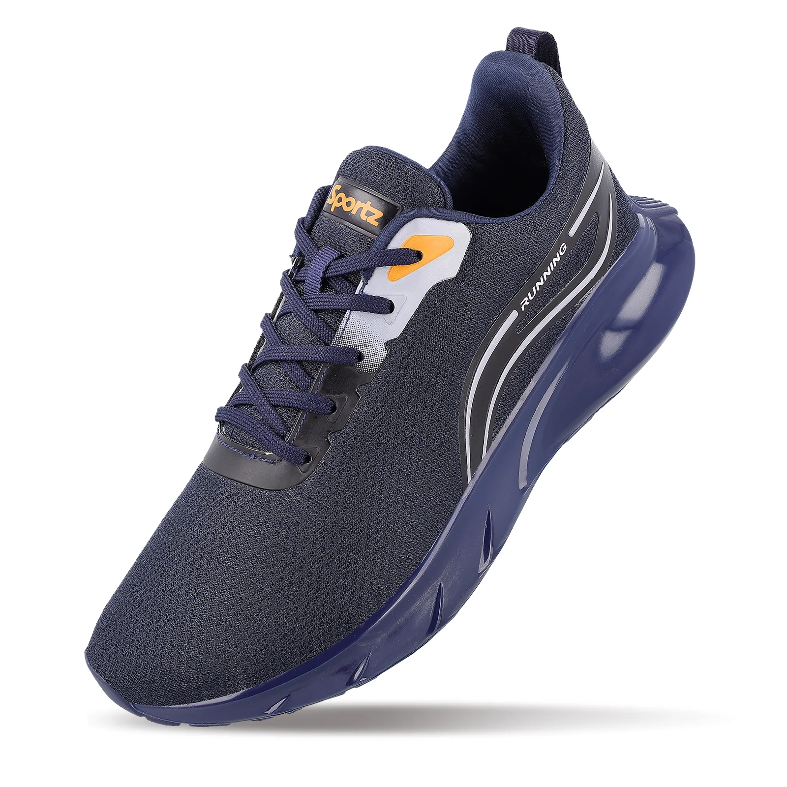 ZYLOK Men's Lace-up Sports Shoes - WS9604 Navy Blue - Image 7